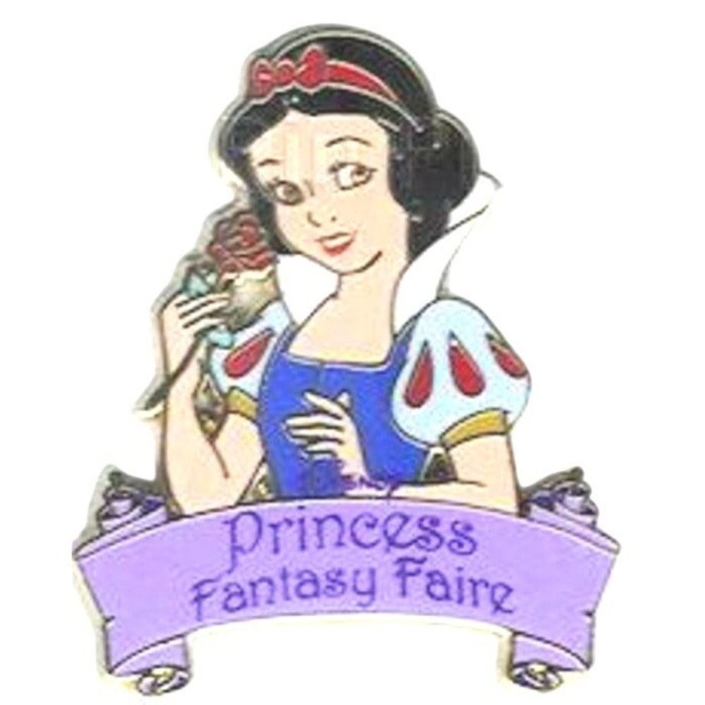 Disney Pin Princess Fantasy Faire Snow‎ White Purple Banner Scroll 63857 DLR